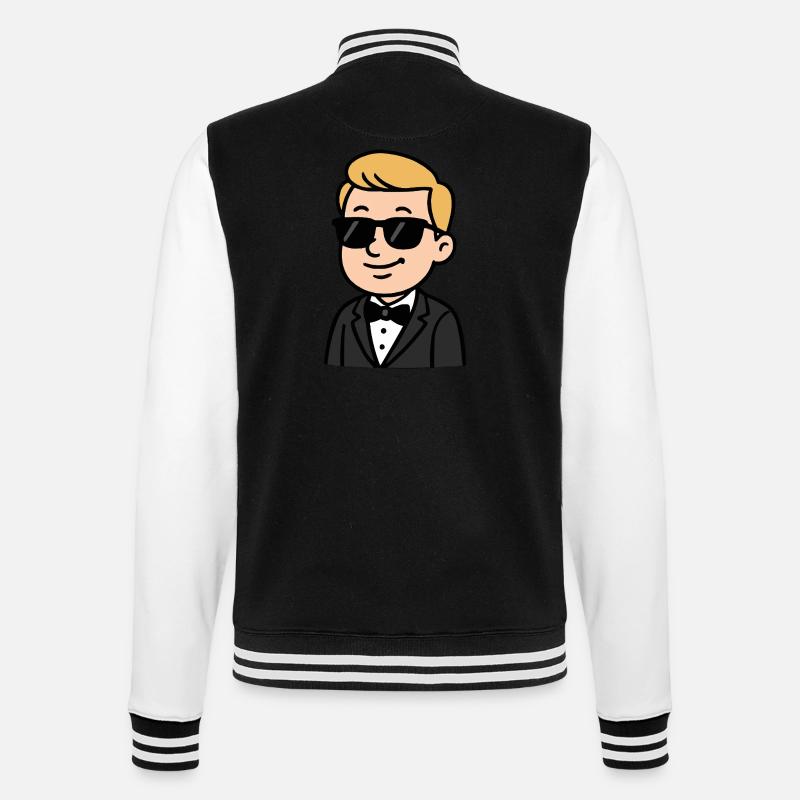 braeutigam sonnenbrille comic - College-Sweatjacke - Schwarz/Weiß