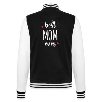 Beste Mutter aller Zeiten - College-Sweatjacke - Schwarz/Weiß - Hinten - Marisol (170cm)