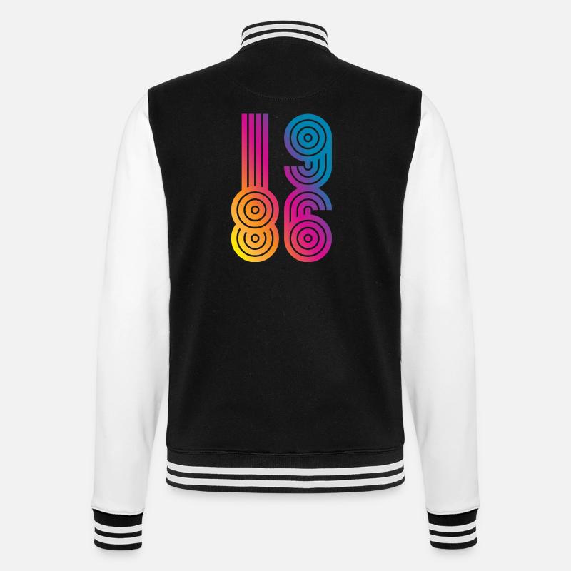 86 Eight Six 1986 - College Sweat Jacket - black/white