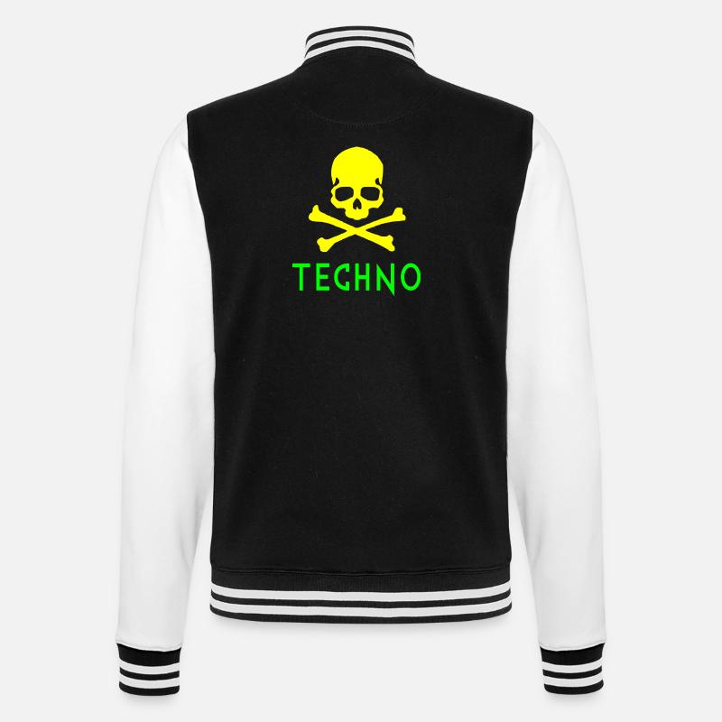 Os techno - Veste Teddy - noir/blanc
