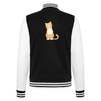 Stubentiger - College-Sweatjacke - Schwarz/Weiß - Hinten - Marisol (170cm)