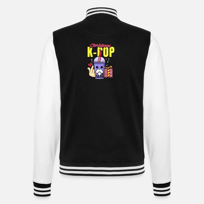 KPOP NOËL 4 - Veste Teddy - noir/blanc