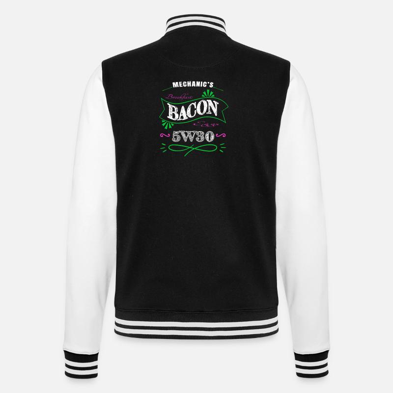joke statement funny quote baseballgift - College-Sweatjacke - Schwarz/Weiß