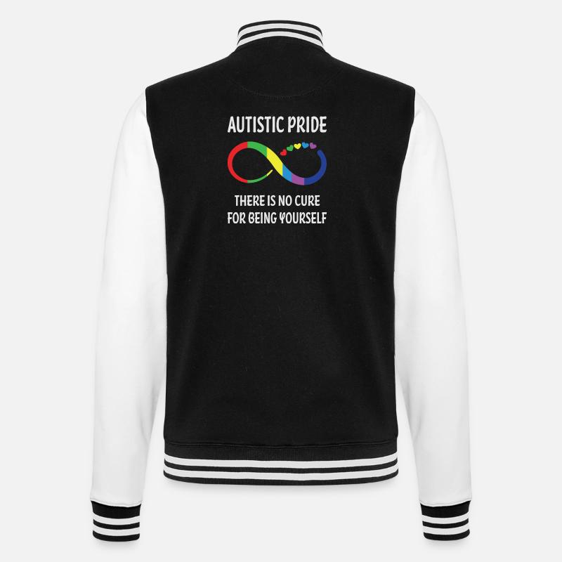 Autism Autistic - College Sweat Jacket - black/white