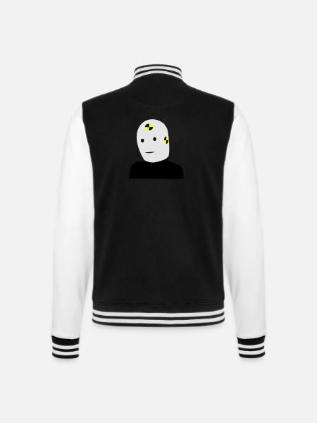 Dummy - College-Sweatjacke - Schwarz/Weiß