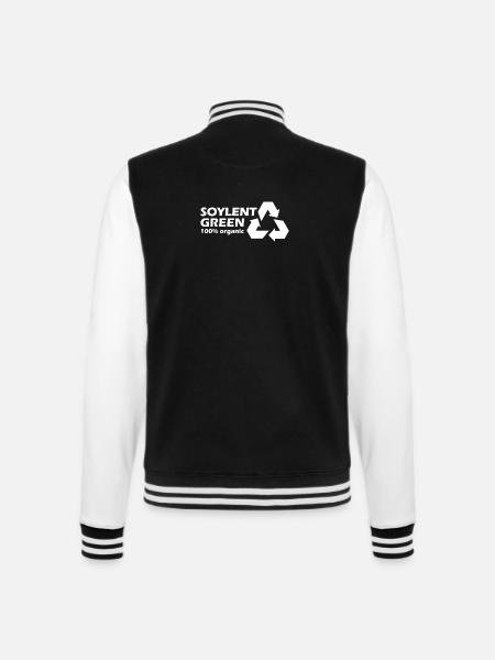 Soylent Green klein - College-Sweatjacke - Schwarz/Weiß