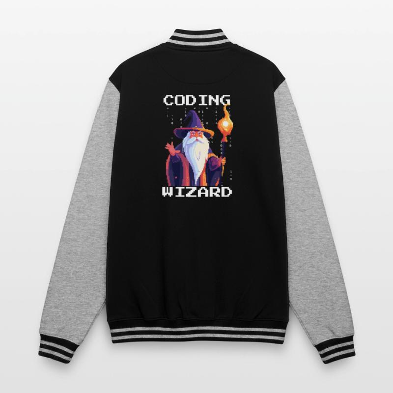 CODING WIZARD Coder Programmer Developer Humor College Sweat Jacket