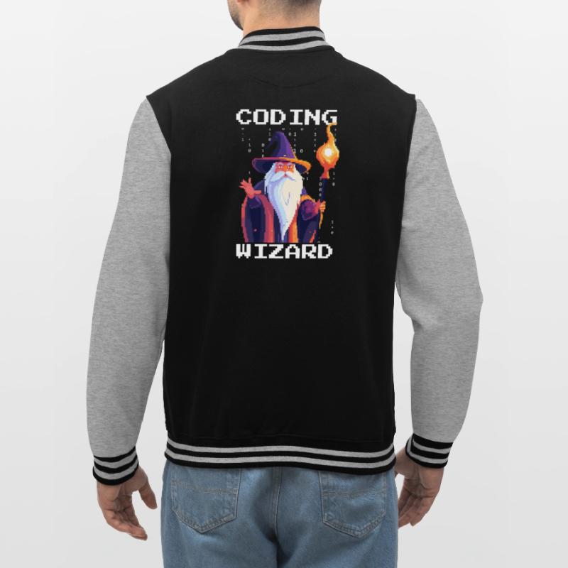 CODING WIZARD Coder Programmer Developer Humor College Sweat Jacket