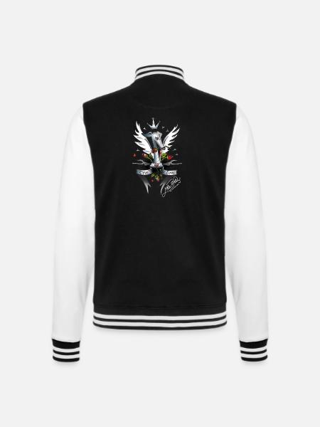 true love white - College-Sweatjacke - Schwarz/Weiß