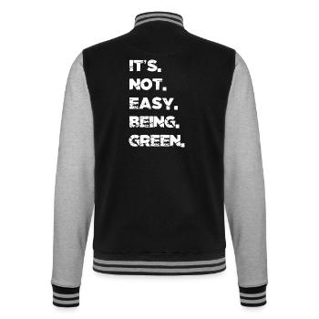 science fiction ass hoodies and sweatshirts - College-Sweatjacke - Schwarz/Grau meliert - Hinten - Marisol (170cm)