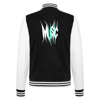 Musique Lettres cool Style Design Vie de fête - Veste Teddy - noir/blanc - Dos - Marisol (170cm)