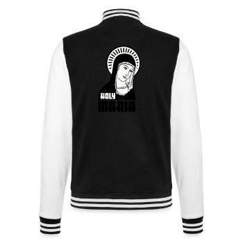 Holy Mary - College Sweat Jacket - black/white - Back - Marisol (170cm)