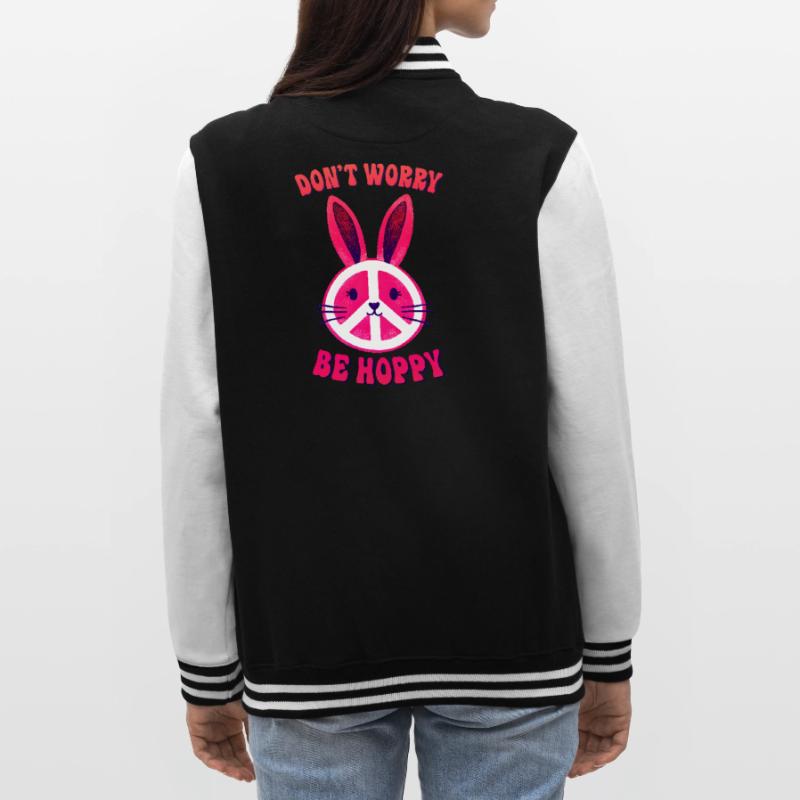 Easter Easter Bunny Easter Eve Easter Sunday Easter Egg Spring College Sweat Jacket