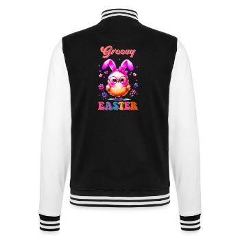 Easter Easter Bunny Easter Eve Easter Sunday Easter Egg Spring - College Sweat Jacket - black/white - Back - Marisol (170cm)