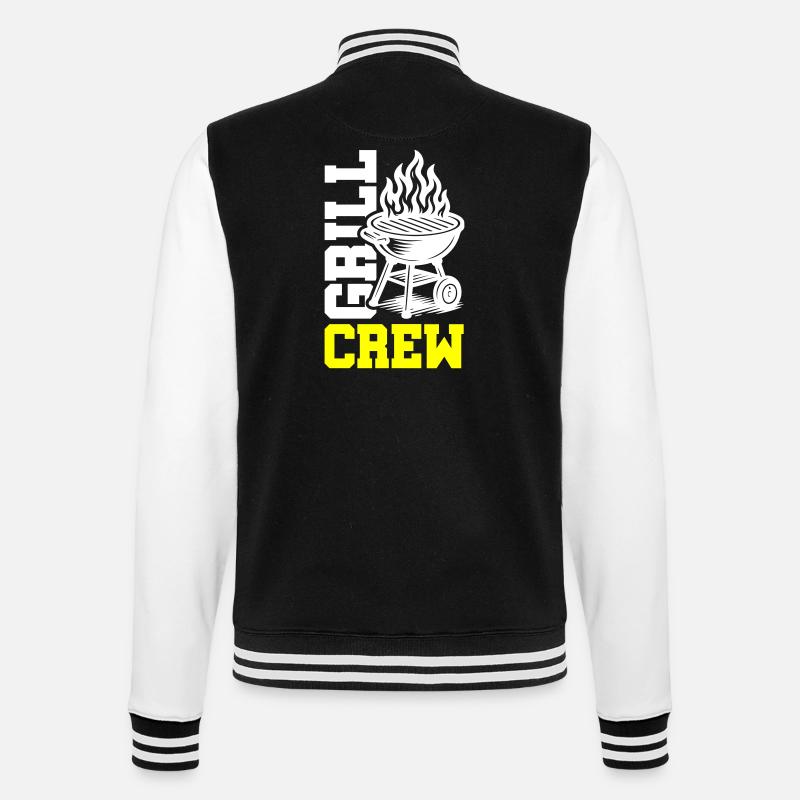 Grill Crew - College Sweat Jacket - black/white
