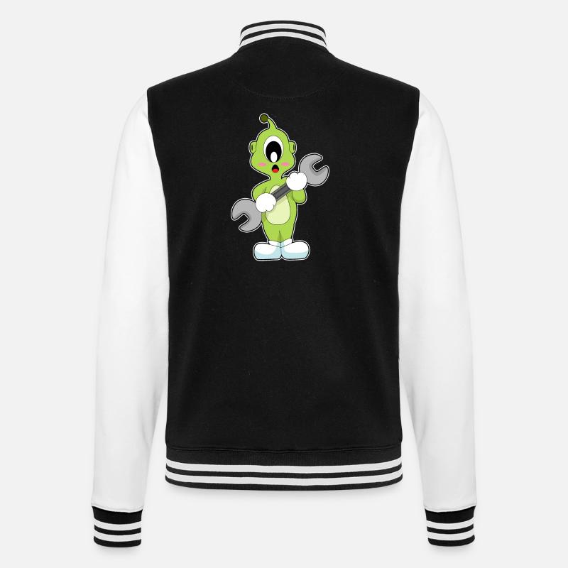 Clé d’artisan extraterrestre - Veste Teddy - noir/blanc