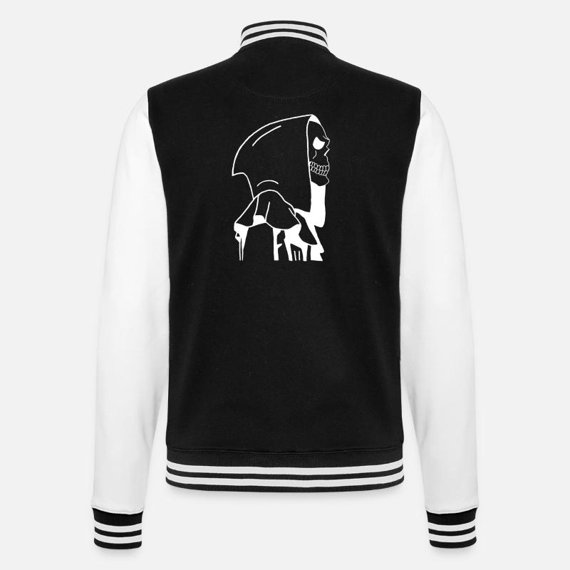 La mort de profil - Veste Teddy - noir/blanc