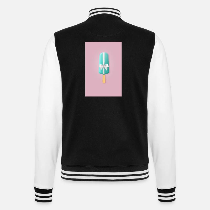 Popsicles avec nœud – Cadeau sucré - Veste Teddy - noir/blanc