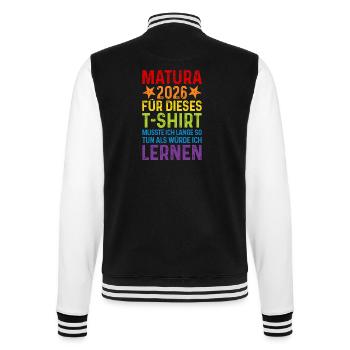 Matura 2026  - College-Sweatjacke - Schwarz/Weiß - Hinten - Marisol (170cm)