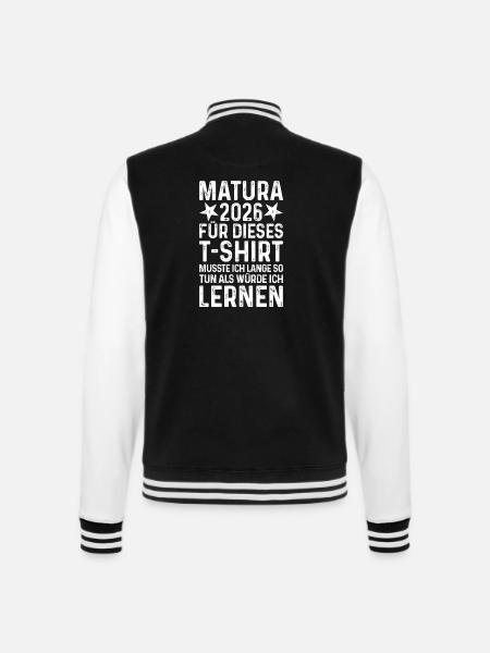 Maturité 2026 - Veste Teddy - noir/blanc