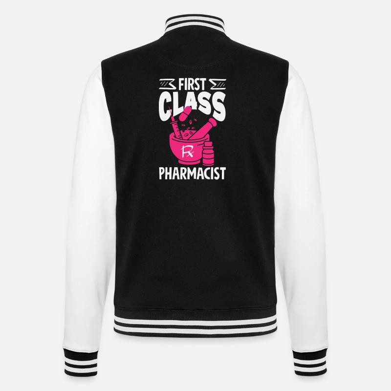 Pharmacien Technicien Pharmaceutique - Veste Teddy - noir/blanc
