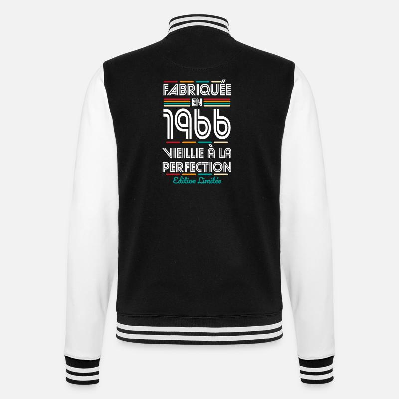 1966 – Made – Aged to perfection - College Sweat Jacket - black/white