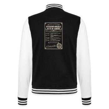 Attestation officielle de retraite - Veste Teddy - noir/blanc - Dos - Marisol (170cm)
