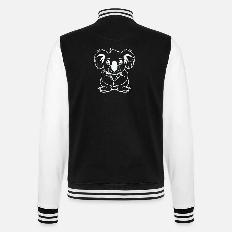 Bande dessinée Koala Bear - Veste Teddy - noir/blanc