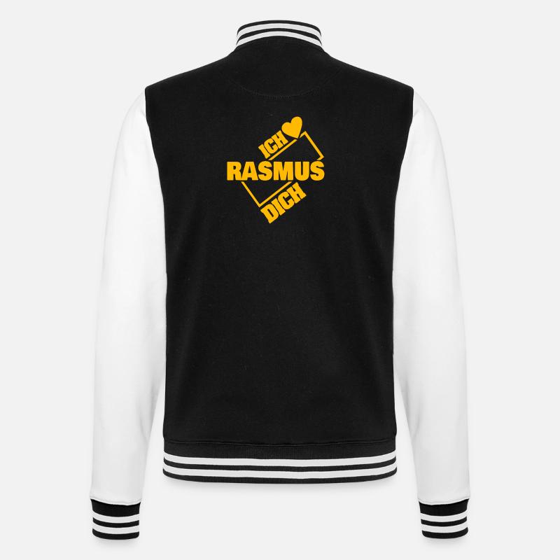 Rasmus - Veste Teddy - noir/blanc