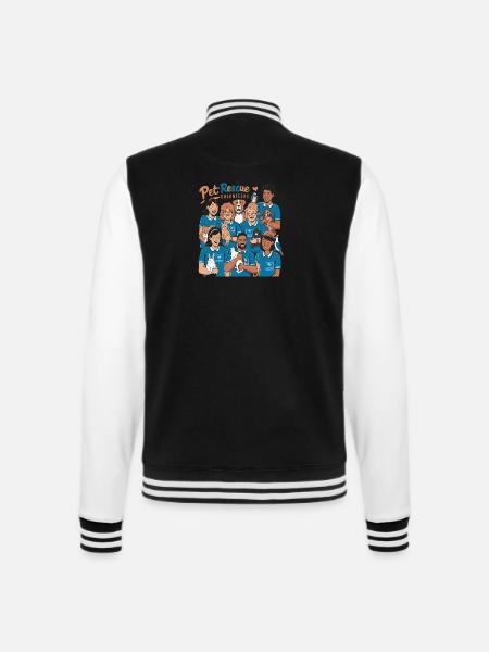 Second Chance Heroes Freiwillige zur Rettung von Haustieren - College-Sweatjacke - Schwarz/Weiß