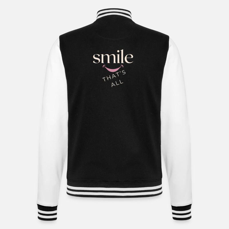 Souriez, c'est tout ! - Veste Teddy - noir/blanc