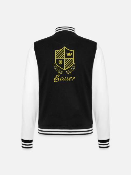 Bauer Gold - College-Sweatjacke - Schwarz/Weiß