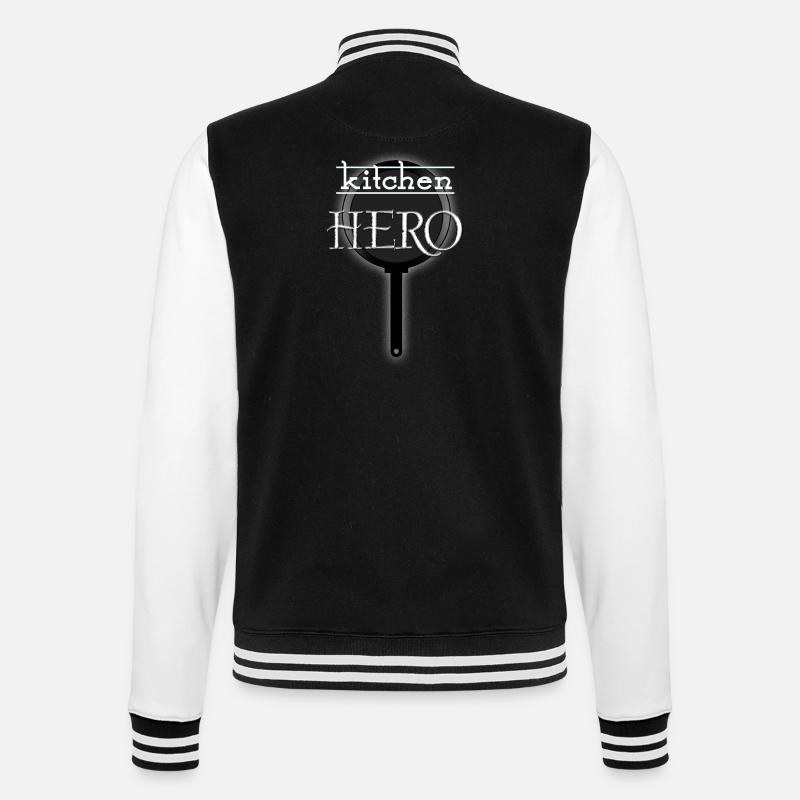 Kitchen Hero - College-Sweatjacke - Schwarz/Weiß