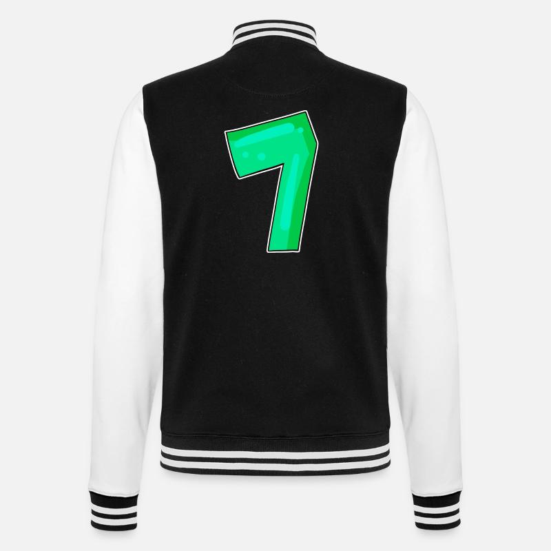 Numéro 7 Numéro Sept - Veste Teddy - noir/blanc