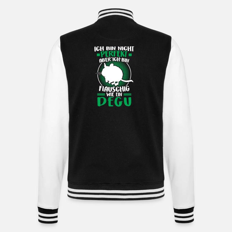 Octodon pas parfait Octodo commun - Veste Teddy - noir/blanc