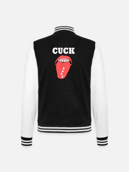 cuckold cuck - Veste Teddy - noir/blanc