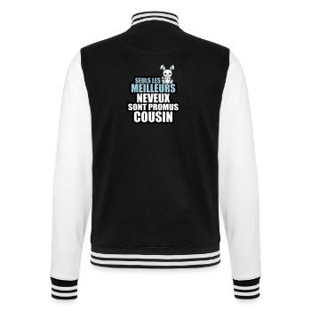 les meilleurs neveux sont promus cousin - Veste Teddy - noir/blanc - Dos - Marisol (170cm)