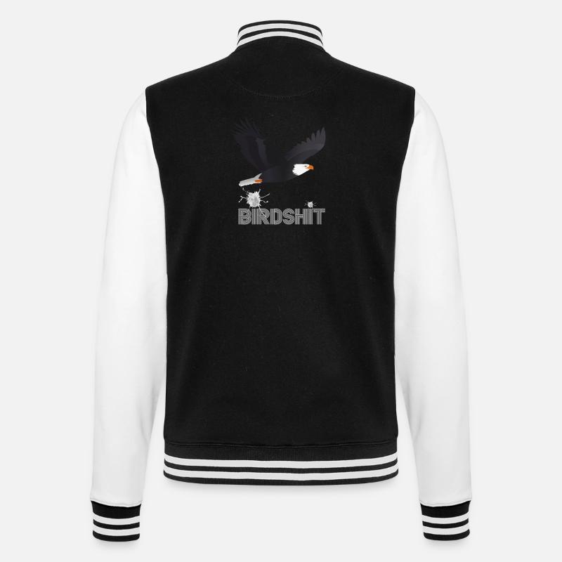 BIRDSHIT EAGLE - FARBE - College-Sweatjacke - Schwarz/Weiß