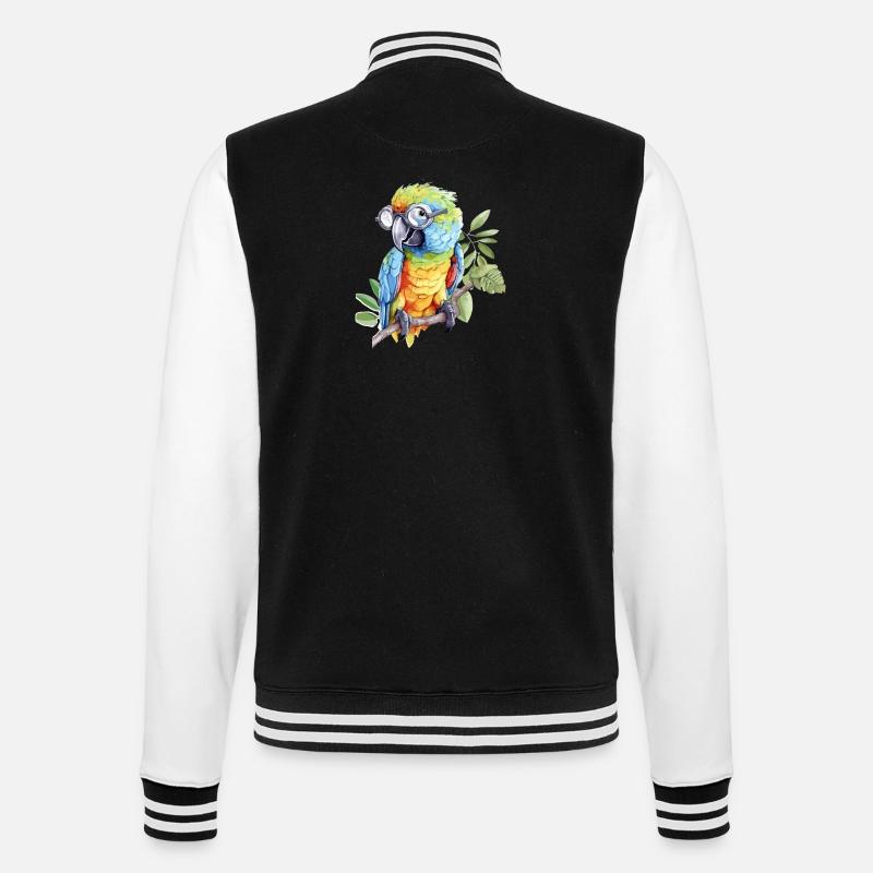 Jackoo le perroquet - Veste Teddy - noir/blanc