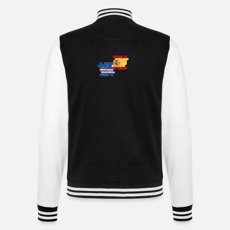 Cap-Vert Espagne Drapeau Espagne Cap-Vert - Veste Teddy - noir/blanc