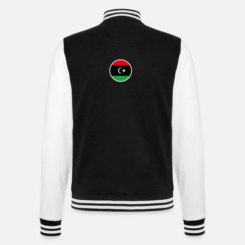 Libye Drapeau libyen Libyen - Veste Teddy - noir/blanc