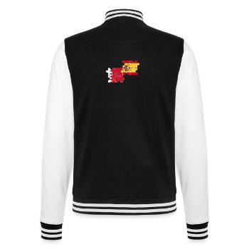 Bahrain Spanien Flagge Bahraini - College-Sweatjacke - Schwarz/Weiß - Hinten - Marisol (170cm)