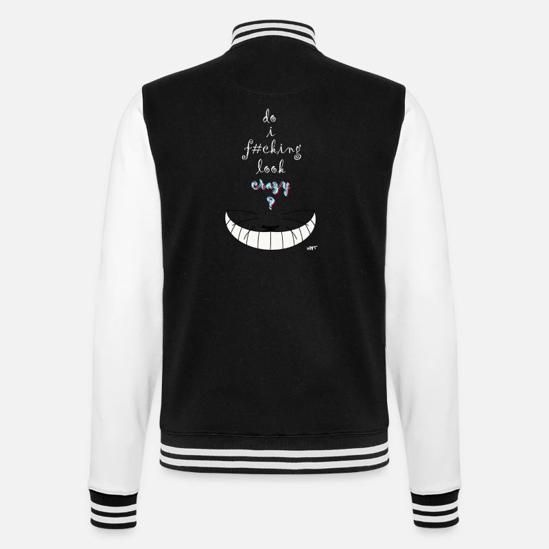 Alice crazy cat - Veste Teddy - noir/blanc