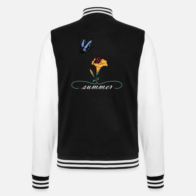 Papillons d'été - Veste Teddy - noir/blanc