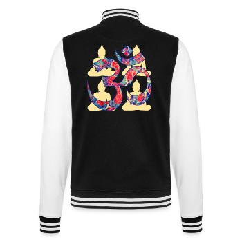 om with buddha e 42 - College Sweat Jacket - black/white - Back - Marisol (170cm)