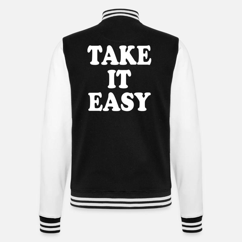 Take it easy - Veste Teddy - noir/blanc