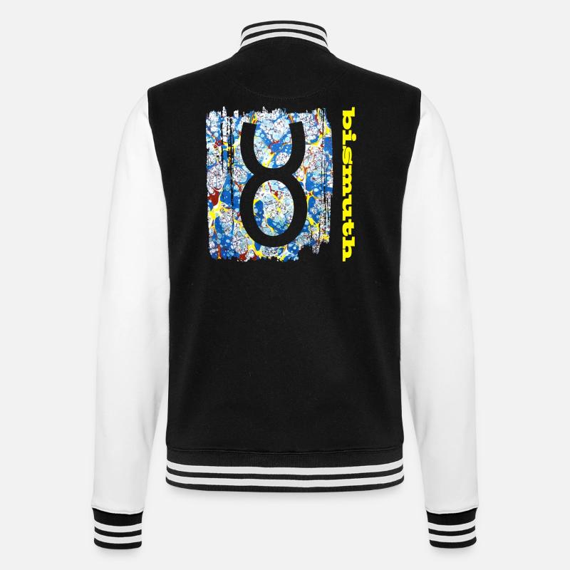 bismuth e 205 - College Sweat Jacket - black/white