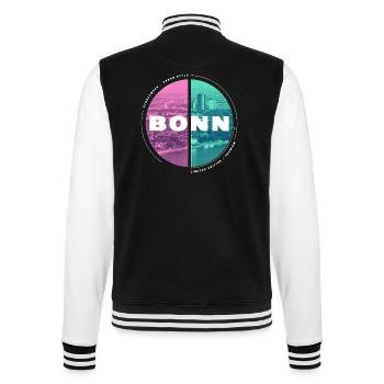 Bonn Deutschland Stadt Skyline Heimat Liebe - College-Sweatjacke - Schwarz/Weiß - Hinten - Marisol (170cm)