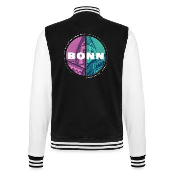 Bonn Deutschland Stadt Skyline Heimat Liebe - College-Sweatjacke - Schwarz/Weiß - Hinten - Marisol (170cm)