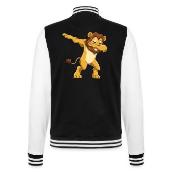 Dabbing Löwe Dab Tanzen Tanz - College-Sweatjacke - Schwarz/Weiß - Hinten - Marisol (170cm)
